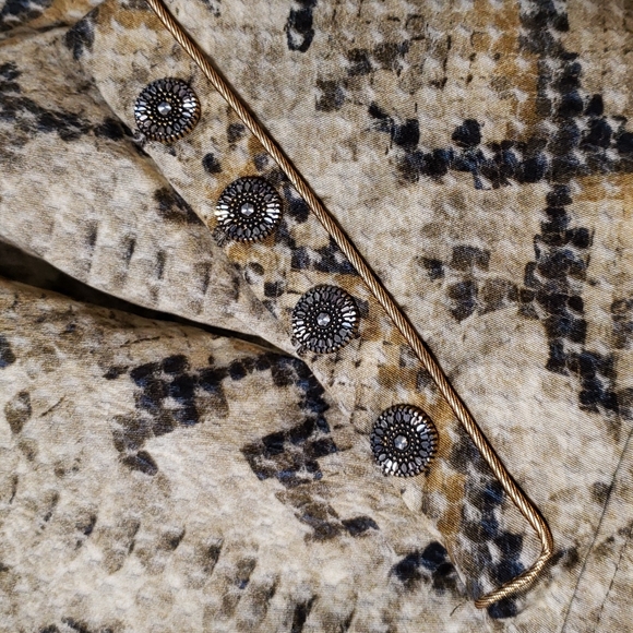 STQ golden snakeskin print trousers - Picture 5 of 14